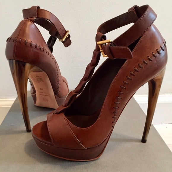 Alexander McQueen t-strap leather sandals SZ IT36 - Picture 4 of 8